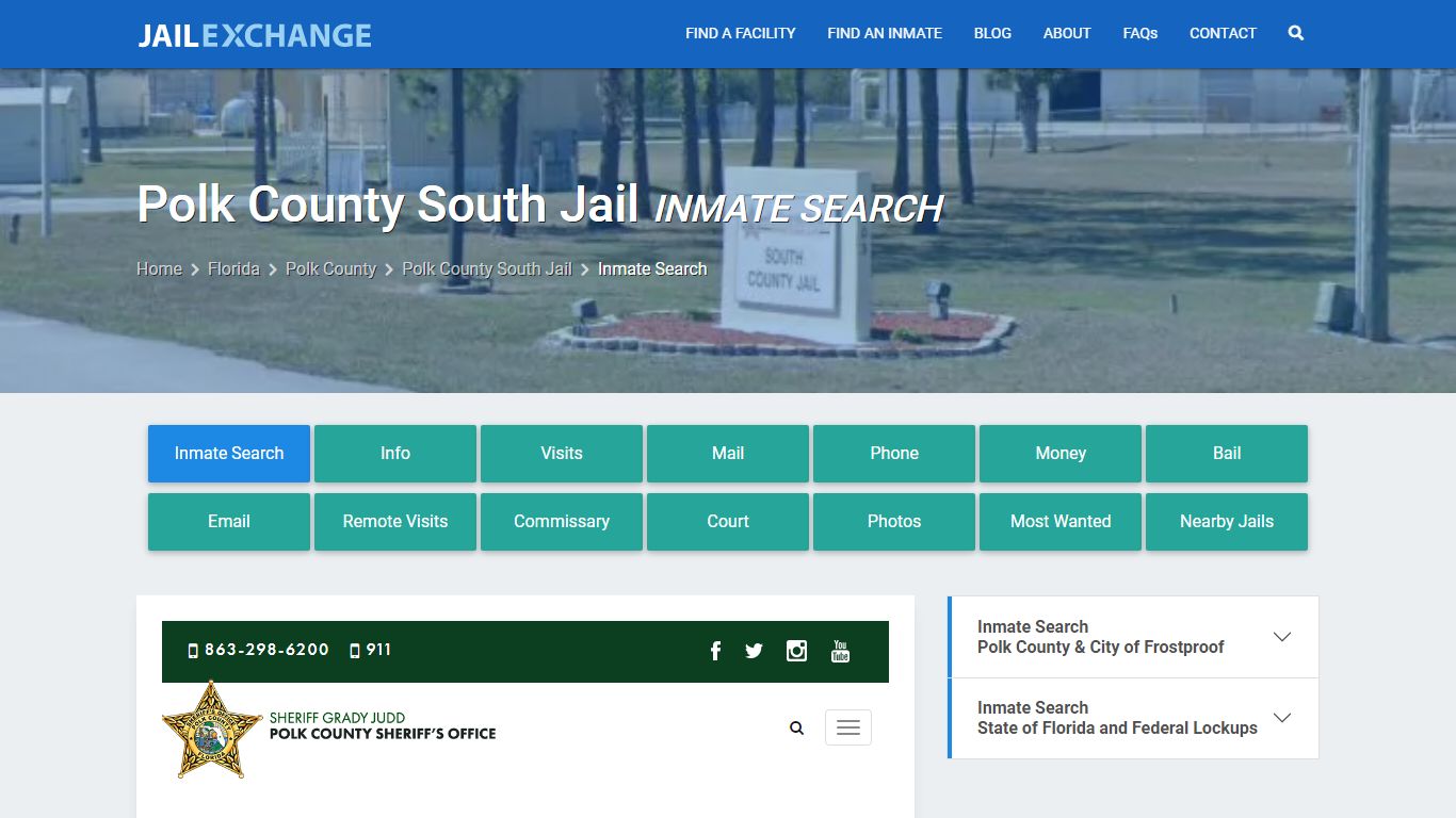 Polk County South Jail Inmate Search - Jail Exchange